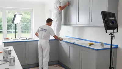 Cabinet painting service in Champaign, IL for durable, updated kitchen finishes