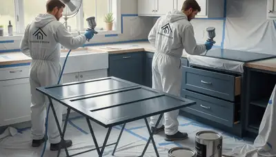 Cabinet painting in Champaign, IL for durable kitchen finishes and a fresh updated look