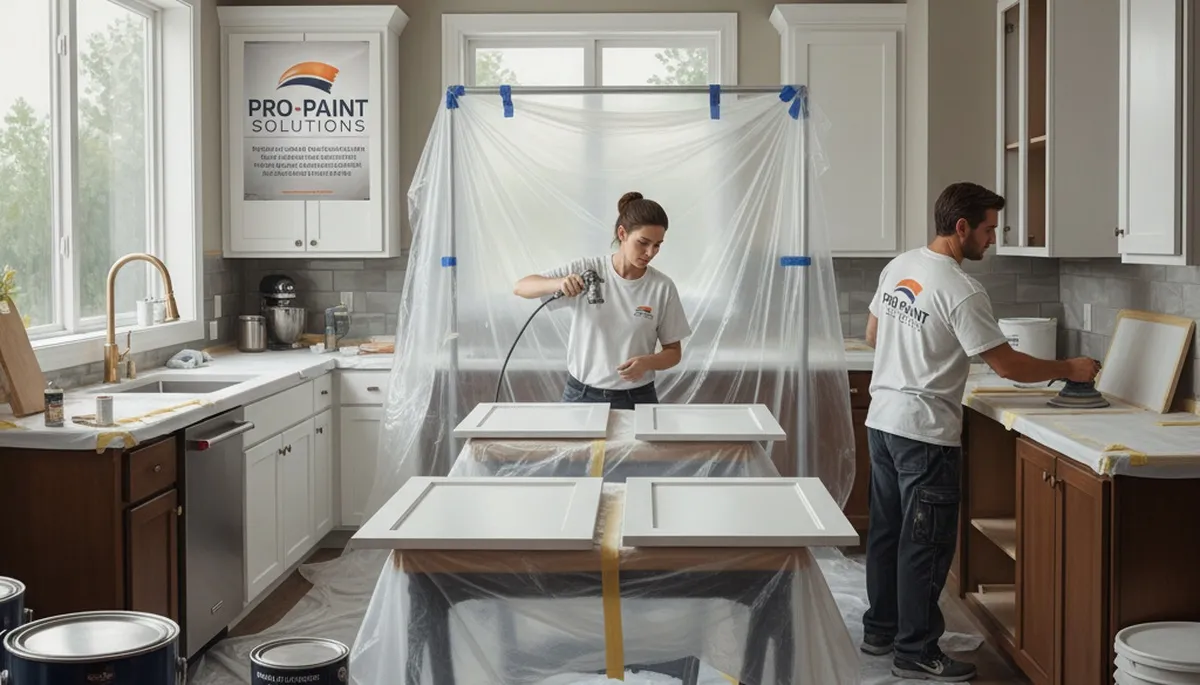 Cabinet painting in Champaign, IL for a fresh, durable kitchen finish