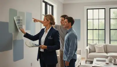 Champaign, IL color consultation for homes with paint swatches and expert palette selection