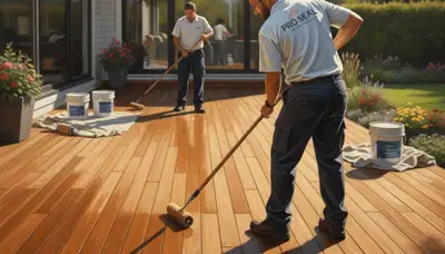 Professional deck sealing service in Champaign, IL for weather protection and lasting wood durability
