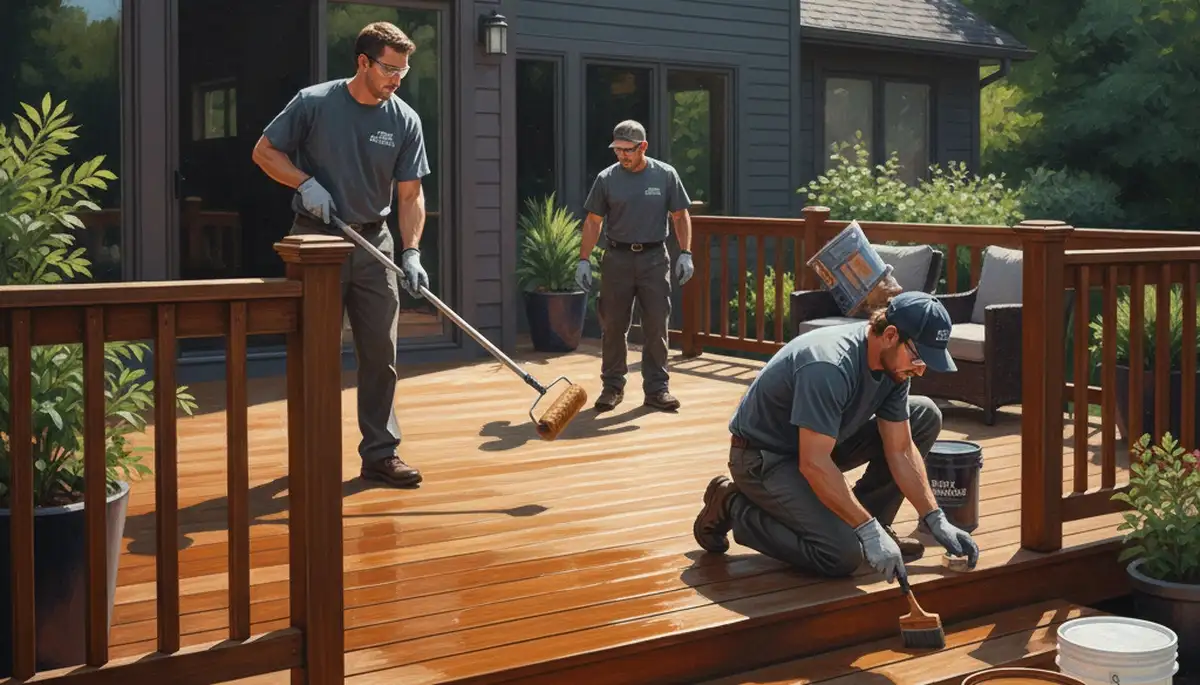Professional deck sealing in Champaign, IL for durable wood protection and weather resistance