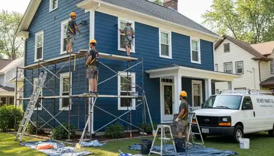 Painting contractor in Champaign, IL providing professional interior and exterior painting services