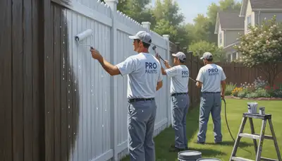 Fence painting in Champaign, IL to protect wood and boost curb appeal