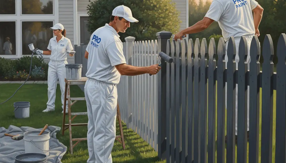 Fence painting in Champaign, IL for durable, weather-resistant curb appeal