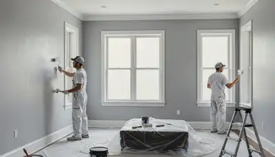 Interior house painting in Champaign, IL by Champaign Paint Pros for a clean, professional finish