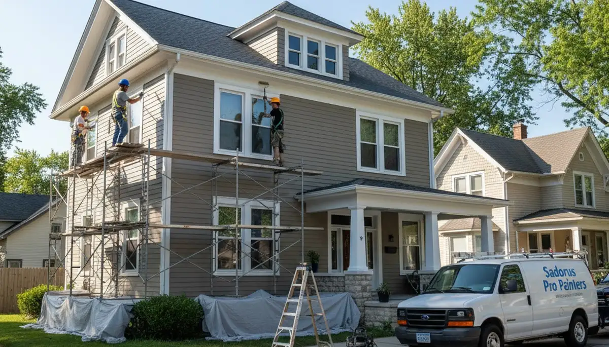 Painting contractor service in Champaign, IL for interior and exterior home painting