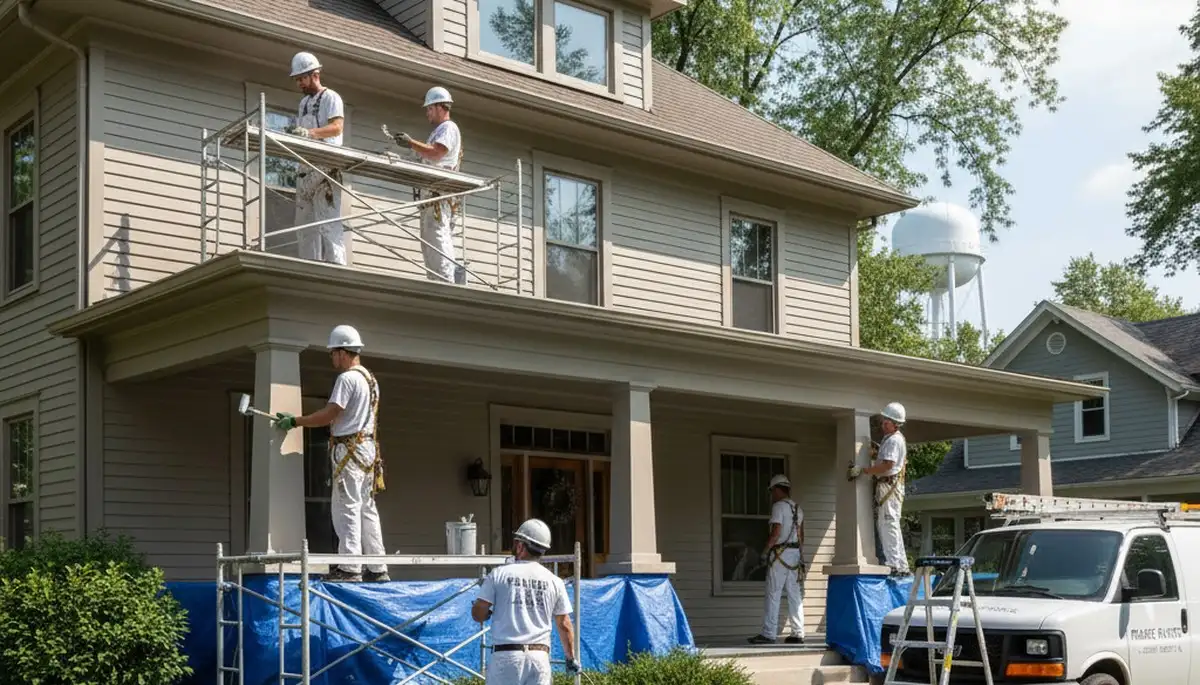 Champaign, IL painting contractor for interior and exterior house painting services