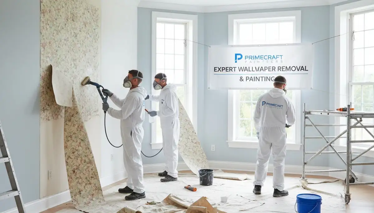 Champaign, IL wallpaper removal for smooth wall prep by Champaign Paint Pros